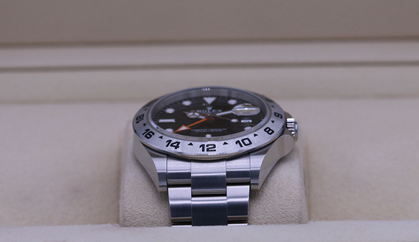 Rolex Explorer Ii Mm Black Dial Stainless Box And