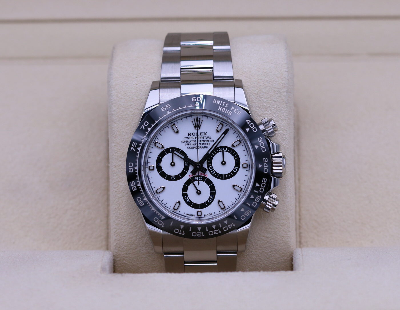 Rolex Daytona White Dial Stainless Steel Ln Box Papers