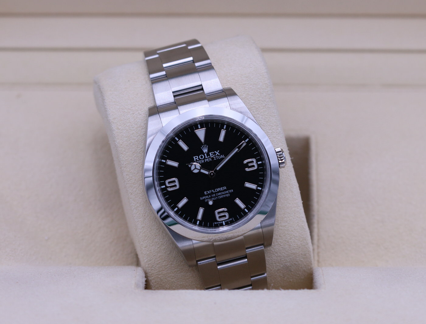 Rolex Explorer I 39mm Black Dial MK II 214270 2019 Box Papers