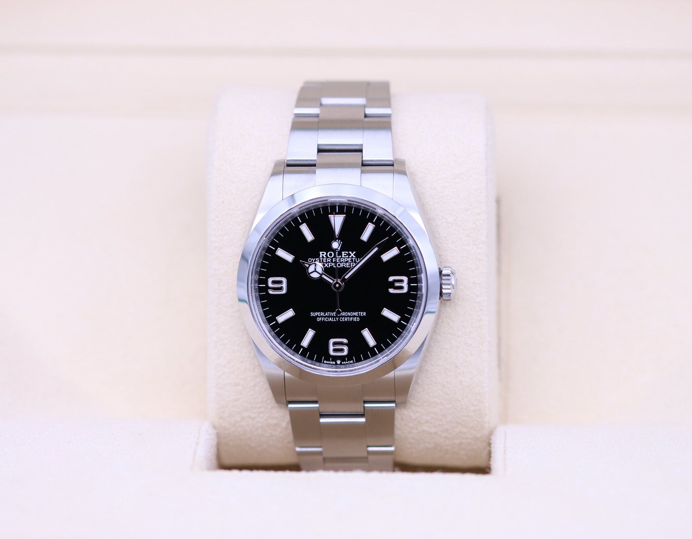 Rolex Explorer I Mm Black Dial Box Papers