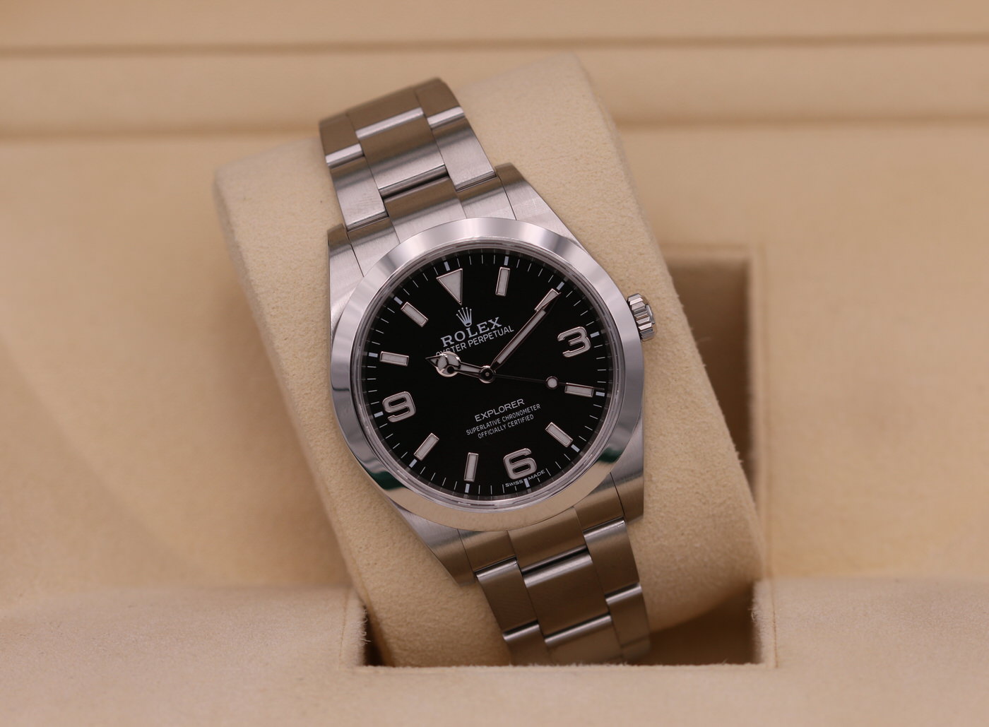 Rolex Explorer I Mm Black Mk Ii Dial Box Papers