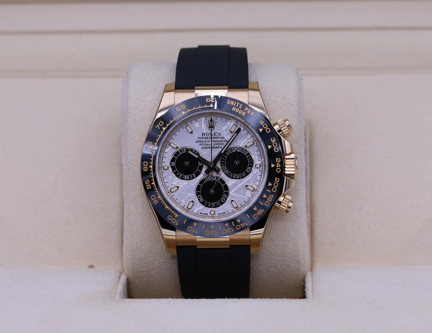 Rolex Daytona 116518LN Meteorite Dial Oysterflex – 2021 Box & Papers ...