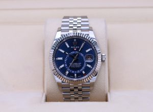 Rolex Sky-Dweller 326934 Blue Dial Stainless Jubilee – 2021 Box & Papers