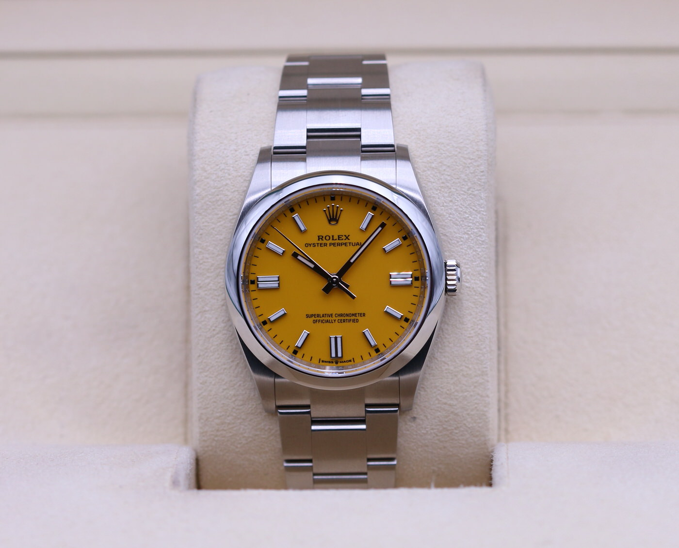 Rolex Oyster Perpetual 36 Yellow Dial 126000 – 2021 Box & Papers ...