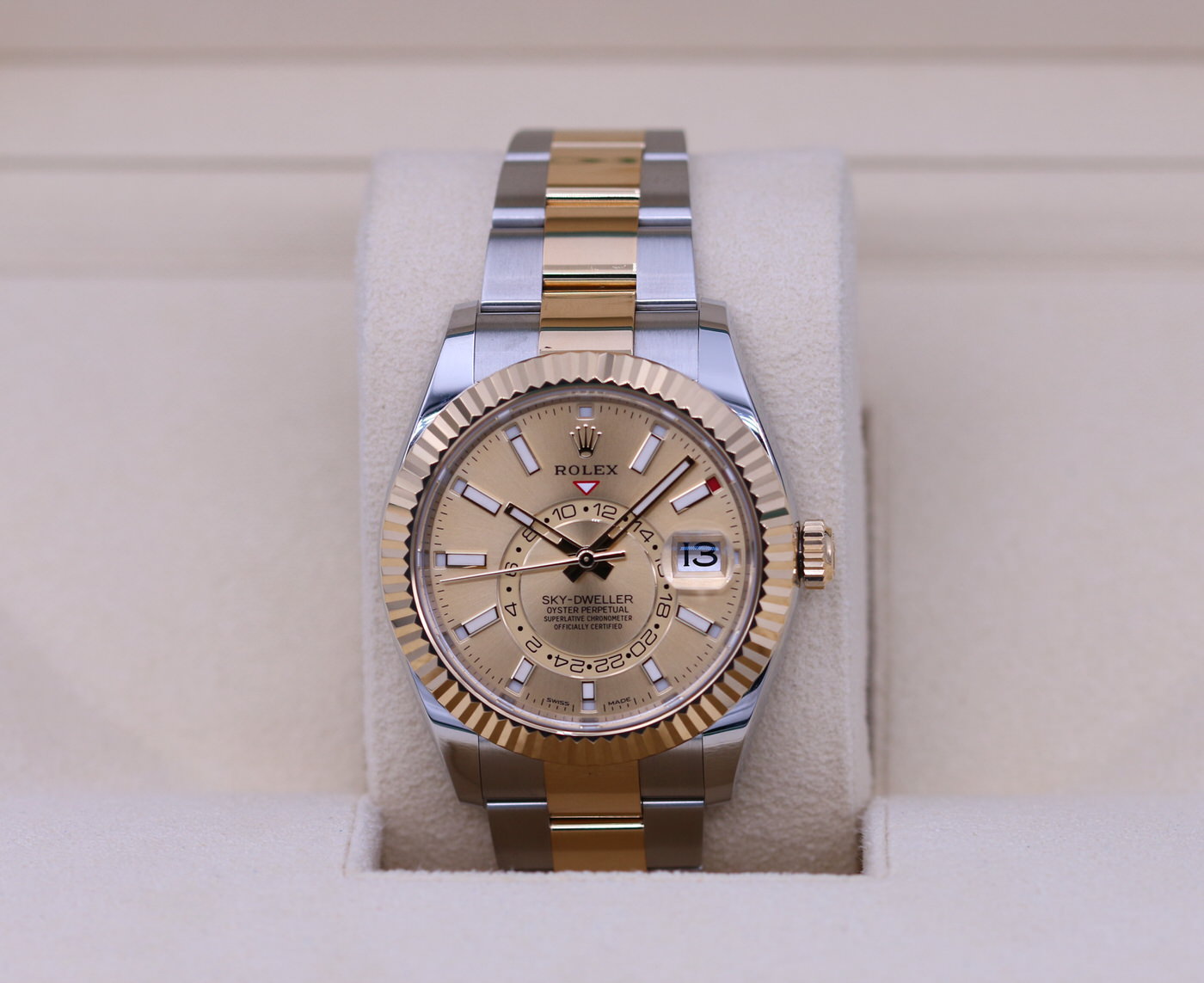 Rolex Sky-Dweller Two-Tone Champagne Dial 326933 – 2022 Box & Papers ...