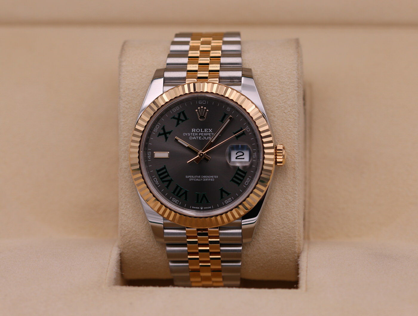 Rolex DateJust 41 Two-Tone Wimbledon Dial 126333 – 2021 Box & Papers ...