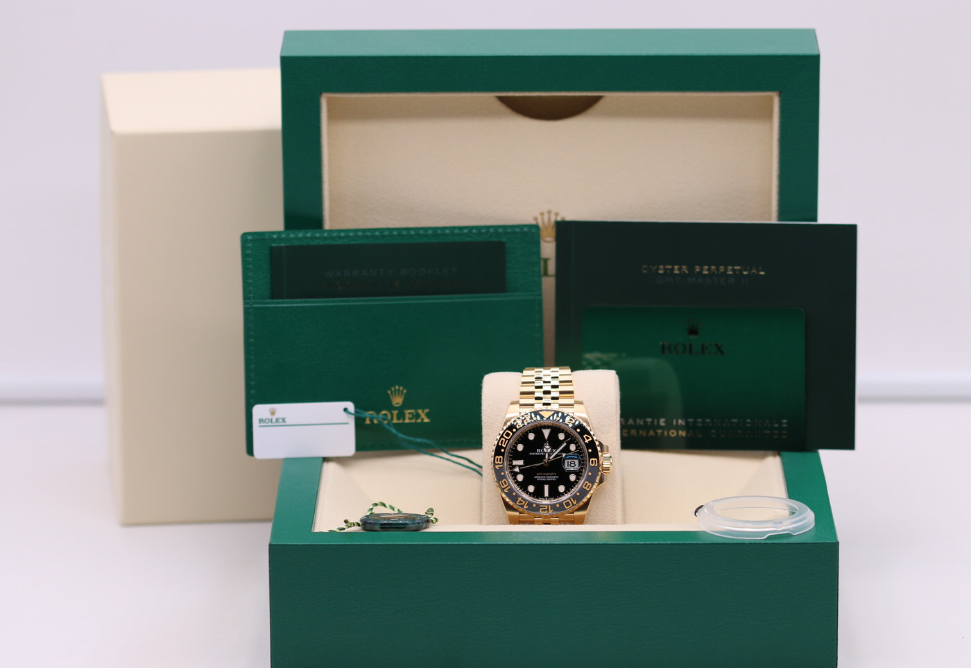 Rolex GMT-Master II Yellow Gold Black Dial 126718GRNR – 2023 Unworn ...