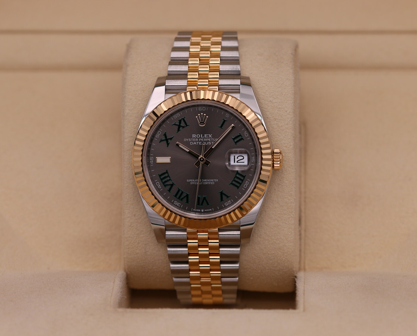 Rolex DateJust 41 Two-Tone Wimbledon Dial 126333 – 2022 Box & Papers ...