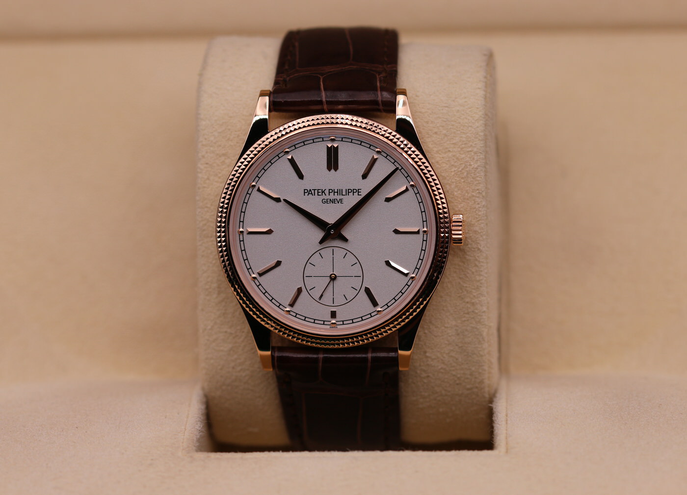 Patek Philippe Calatrava Rose Gold Silver Dial 6119R – 2022 Box ...
