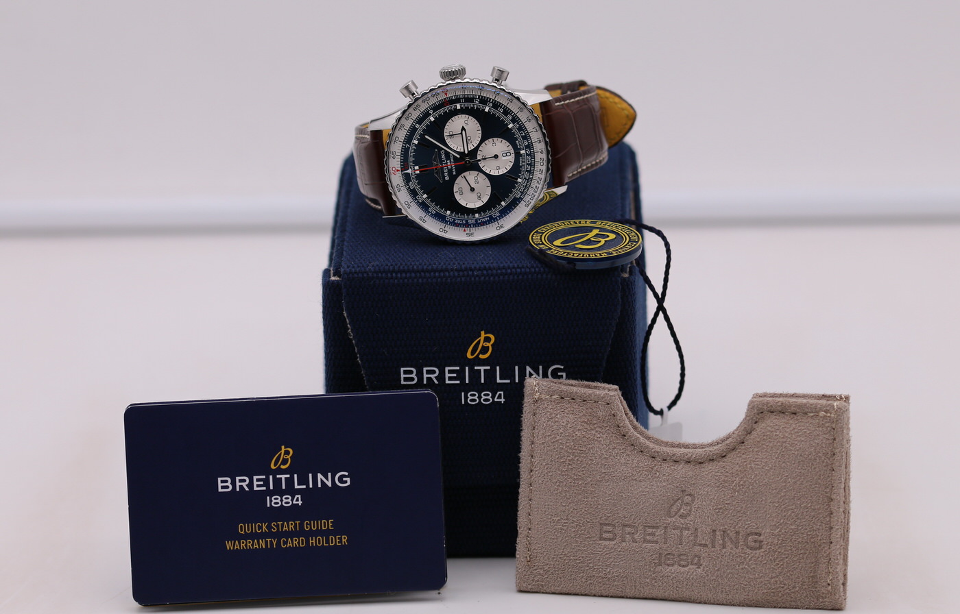 Breitling Navitimer B01 Chronograph Blue Dial AB0137211C1P1 Box Papers Nashville Watch