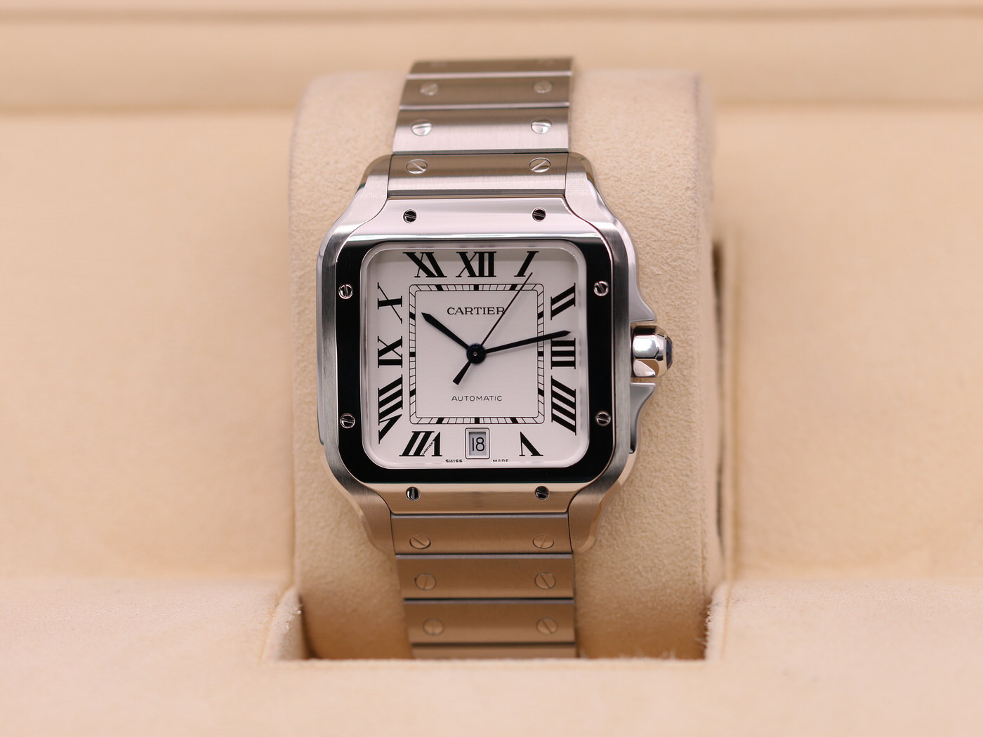 Cartier Santos De Cartier Large White Dial WSSA0018 2023