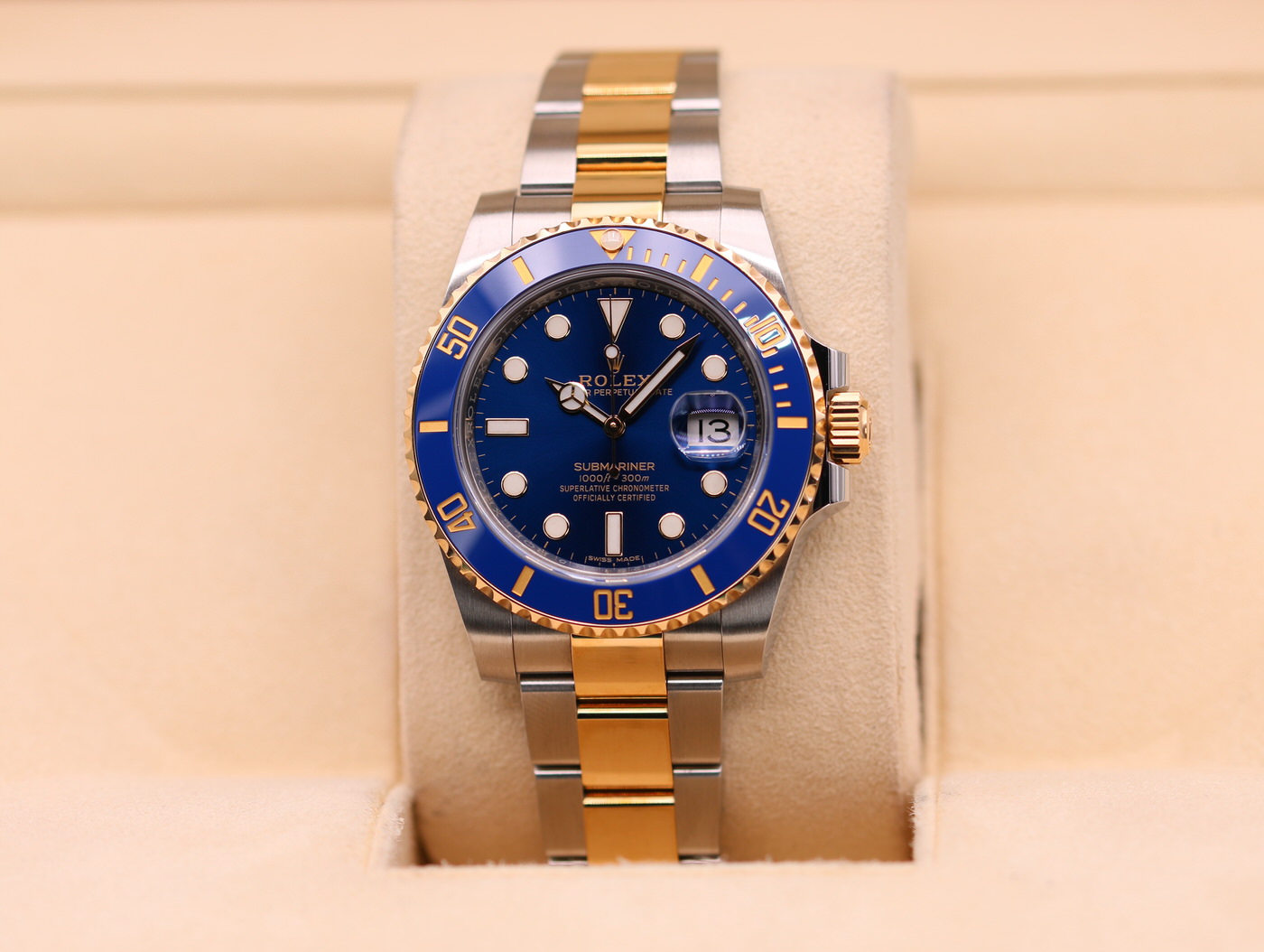 Rolex Submariner Date Two Tone Blue Dial 116613LB 2017