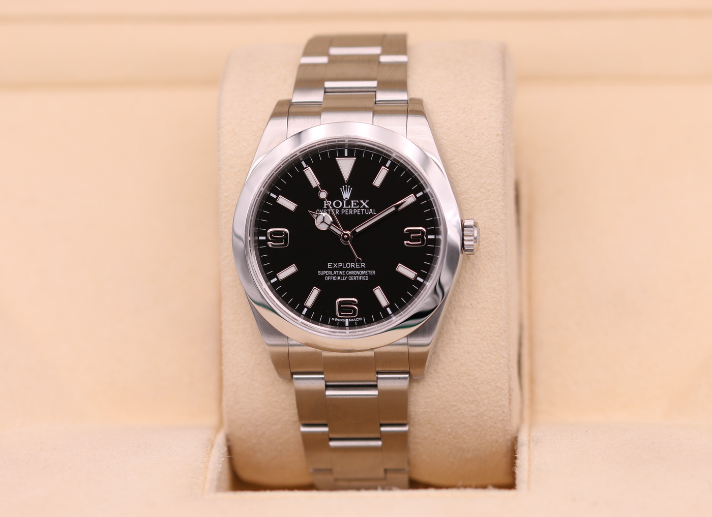 Rolex Explorer I 39mm Black MK I Dial 214270 2015 Nashville Watch