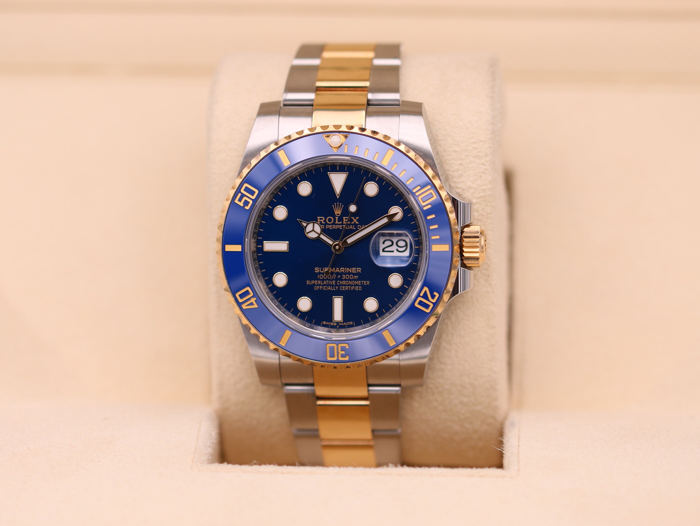 Rolex Submariner Date Two Tone Blue Dial 116613LB 2019