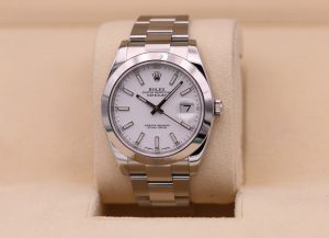 Rolex DateJust 41 White Stick Dial Oyster 126300 - 2018