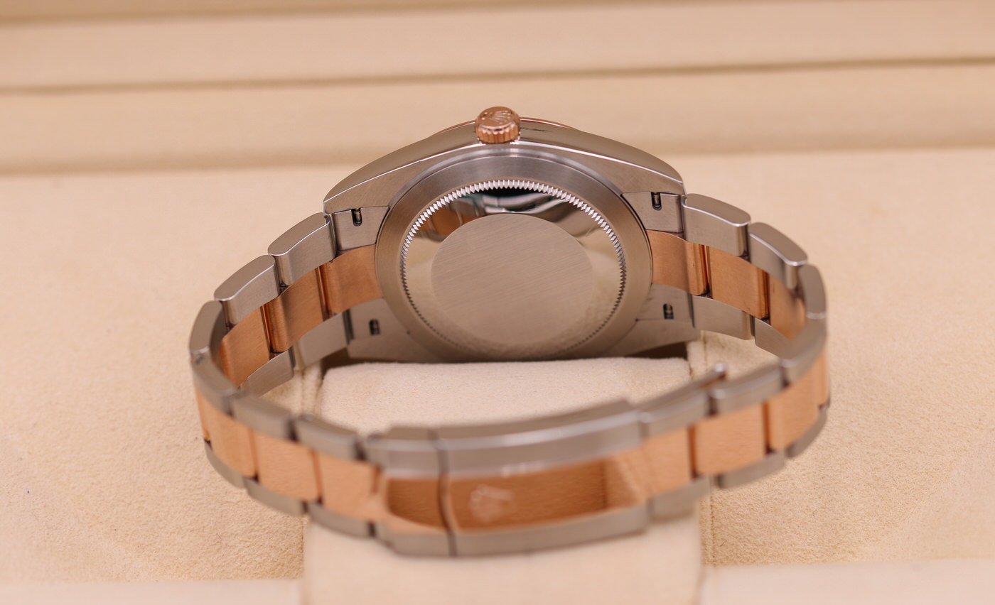 Rolex DateJust 41 Two-Tone Rose Gold Chocolate Stick Dial 126331