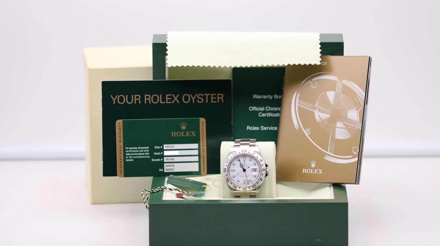 Rolex Explorer II 40mm White Dial 16570 – Z Serial – 2008