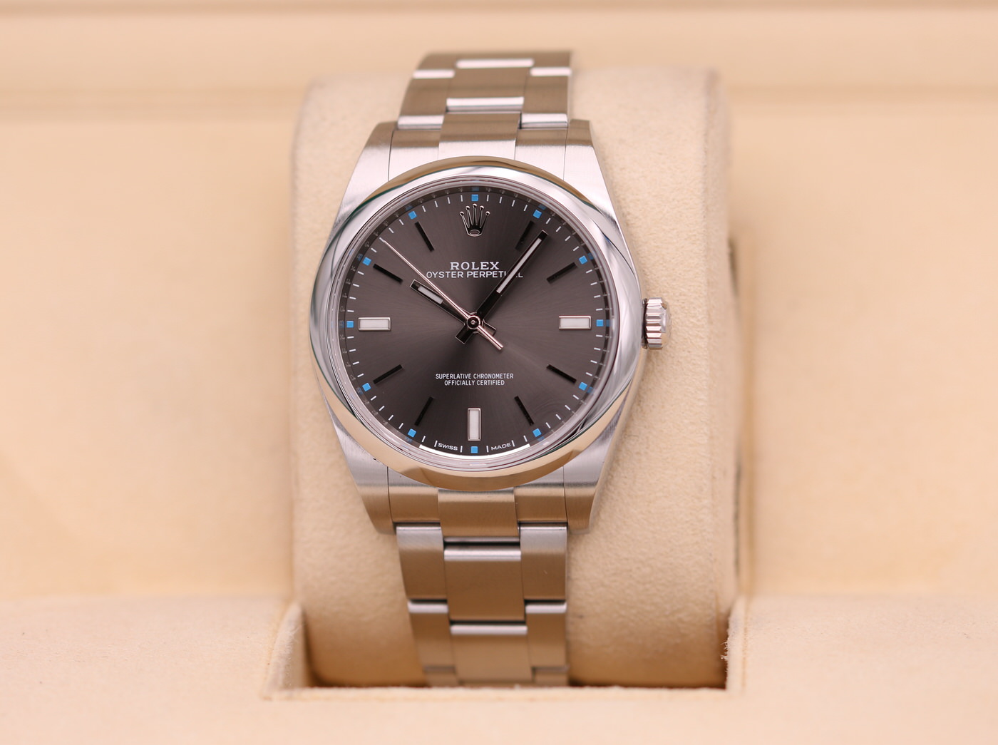 Oyster perpetual 39 grey best sale