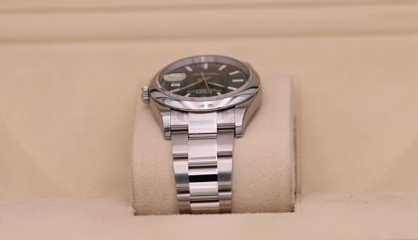 Rolex DateJust 36 Mint Green Dial Oyster 126200 – 2025 Unworn