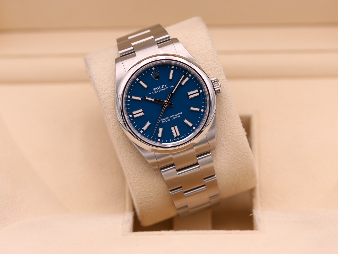 Rolex Oyster Perpetual 41 Mediterranean Blue Dial 134300 – 2025