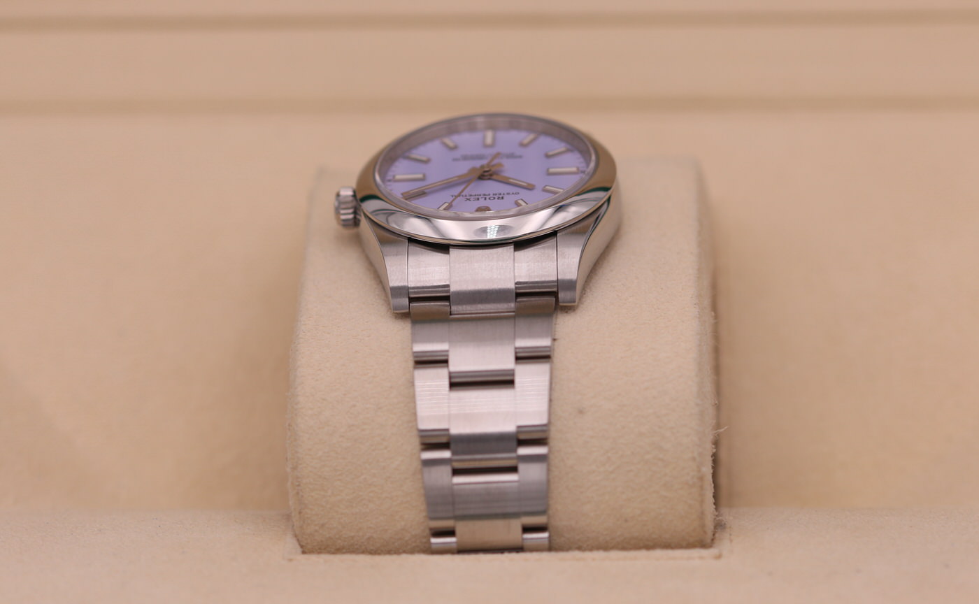 ワイセコ Rolex Oyster Perpetual 34 Lavender Dial 124200 – 2025 – Nashville