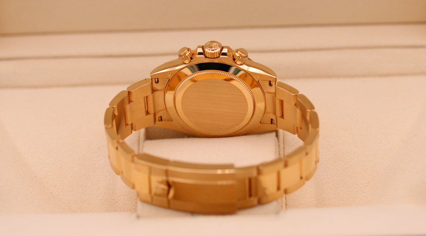 Rolex Daytona Yellow Gold Champagne Black YML Dial 116508 – 2021 NOS ...