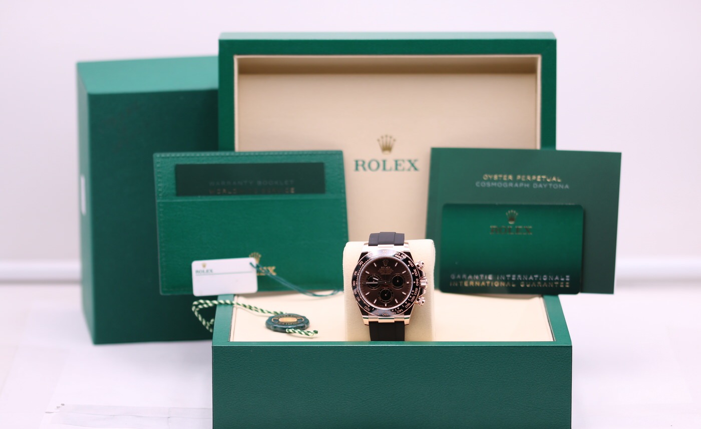 Rolex Daytona Rose Gold Chocolate Dial Oysterflex 126515LN – 2026