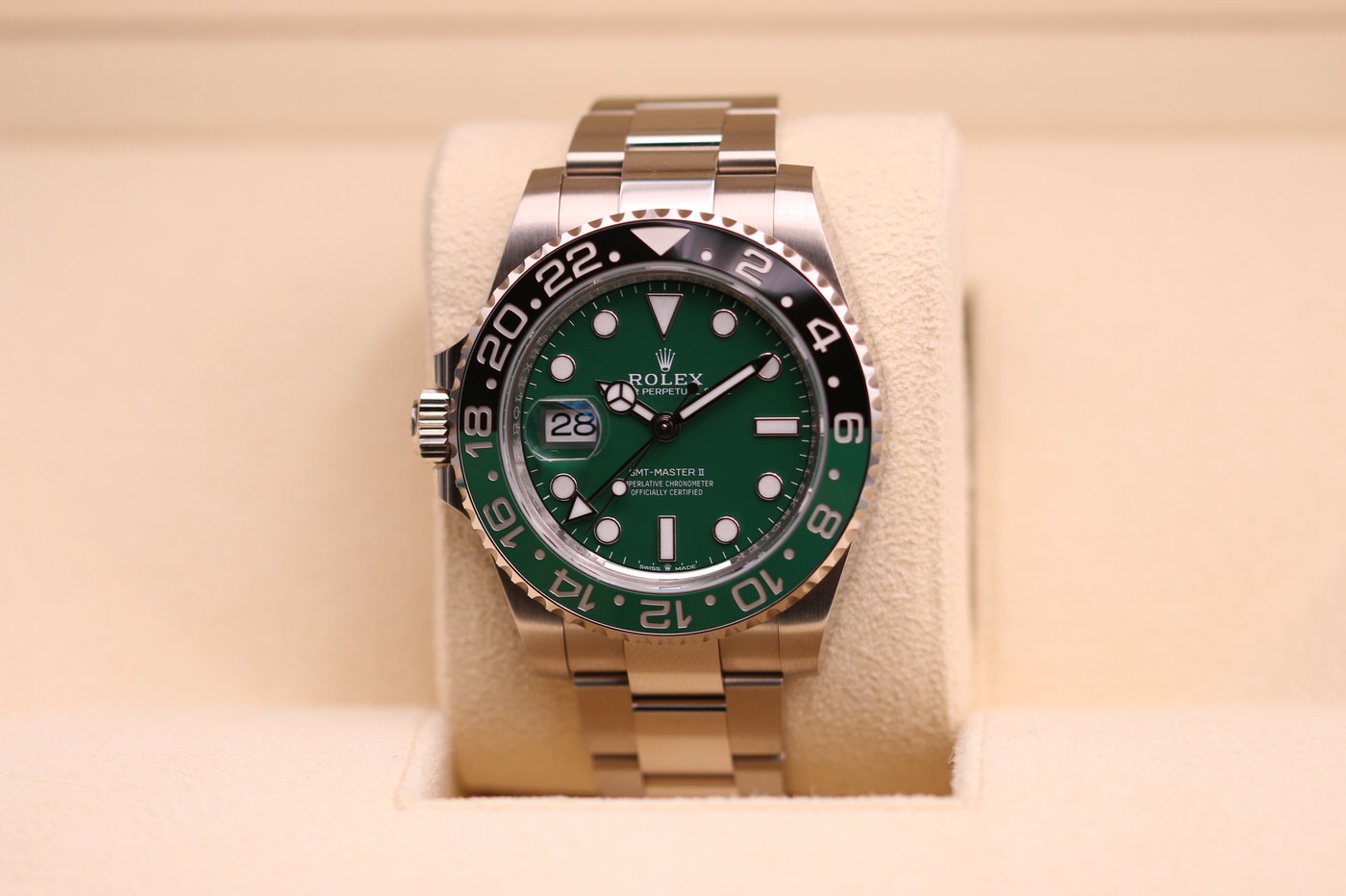 Rolex GMT-Master II White Gold Sprite Green Dial 126729VTNR – 2025