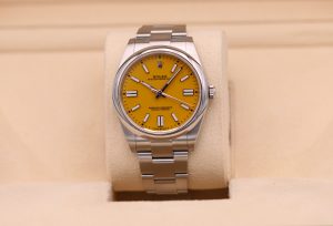 Rolex Oyster Perpetual 41 Yellow Dial 124300 - 2021