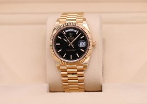 Rolex Day-Date 40 Yellow Gold Black Motif Dial 228238 - 2022
