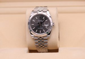 Rolex DateJust 41 Rhodium Stick Dial Jubilee 126300 - 2024