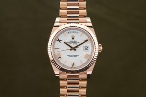 Rolex Day-Date 40 Rose Gold White Roman Dial 228235 - 2019