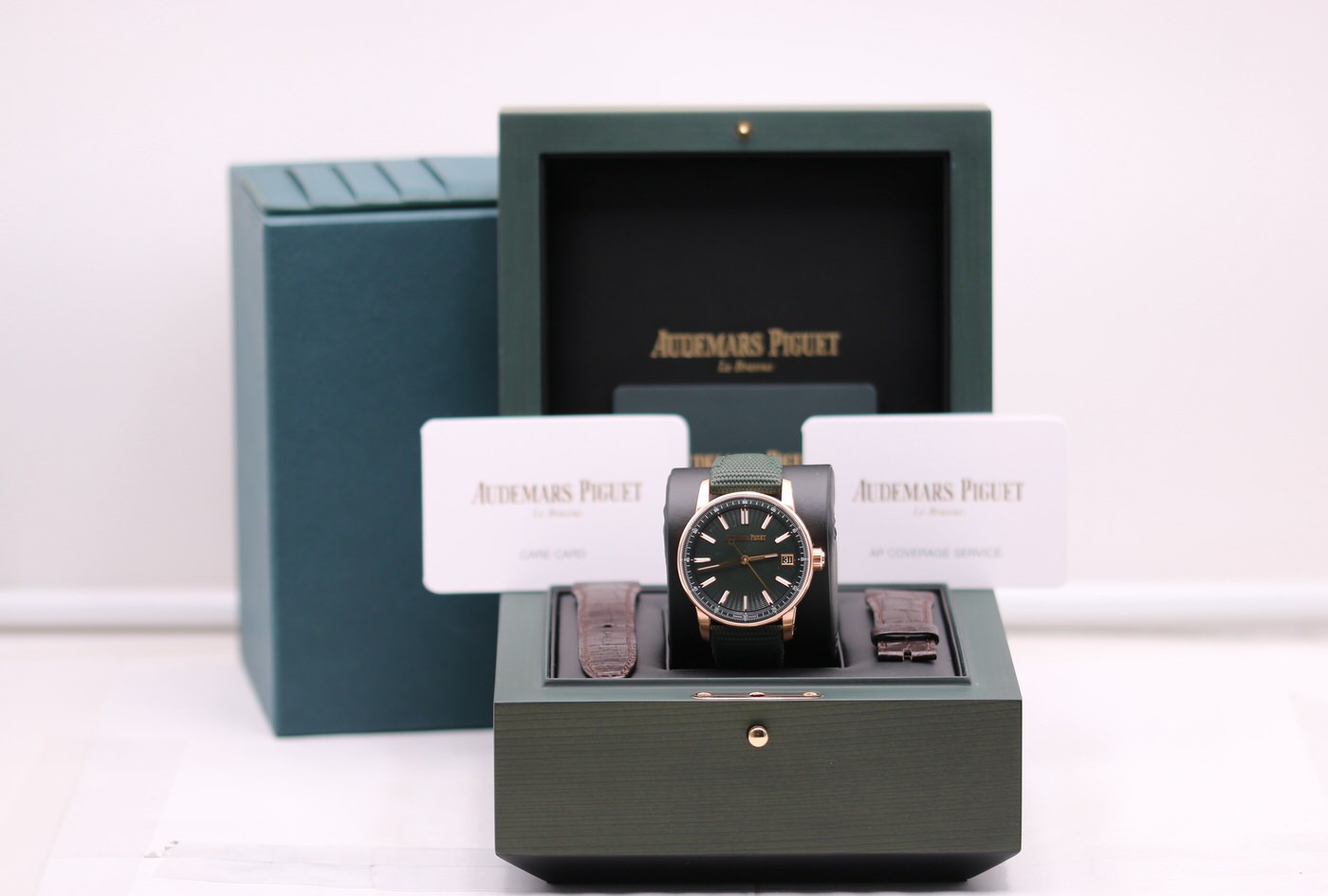 Audemars Piguet Code 11.59 Rose Gold Green Dial 15210OR.OO.A056KB