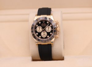 Rolex Daytona Yellow Gold Black Diamond Dial Oysterflex 126518LN - 2025