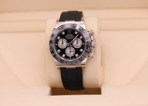 Rolex Daytona White Gold Black Diamond Dial Oysterflex 126519LN - 2024