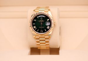 Rolex Day-Date 40 Yellow Gold Green Ombre Dial 228238 - 2025