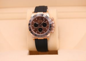 Rolex Daytona Rose Gold Chocolate Dial Oysterflex 126515LN - 2025
