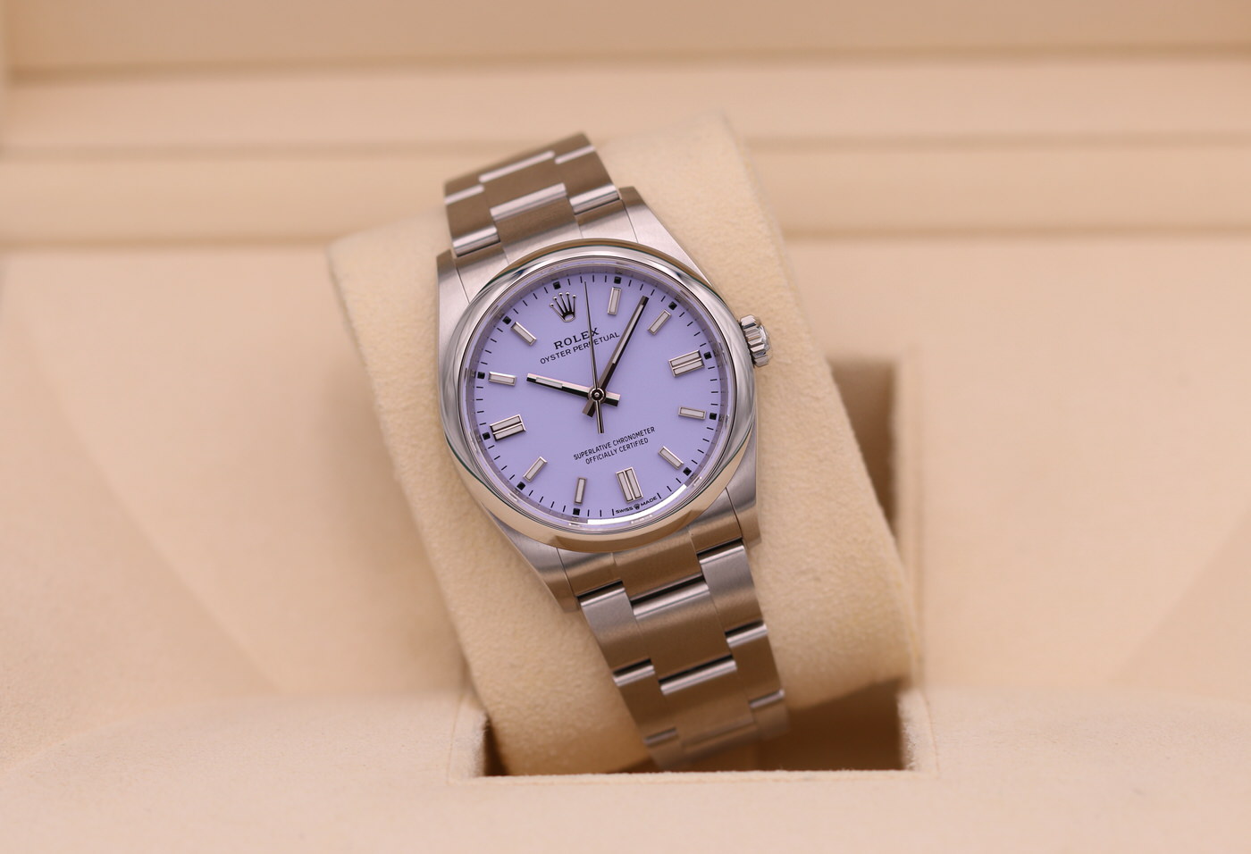 Rolex Oyster Perpetual 36 Lavender Dial 126000 – 2026 Unworn