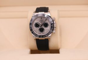 Rolex Daytona White Gold Silver Dial Oysterflex 116519LN - 2021