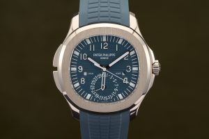 Patek Philippe Aquanaut Travel Time White Gold Blue Dial 5164G - 2025