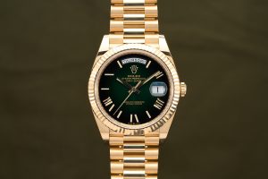 Rolex Day-Date 40 Yellow Gold Green Ombre Dial 228238 - 2025