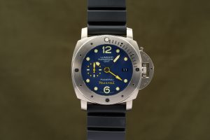 Panerai Luminor Submersible GMT Mike Horn Blue Dial PAM00719 - Complete