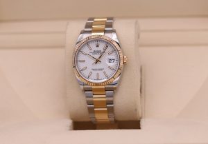 Rolex DateJust 36 Two-Tone White Stick Dial Oyster 126233 - 2021