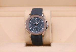 Patek Philippe Aquanaut Travel Time White Gold Blue Dial 5164G - 2025