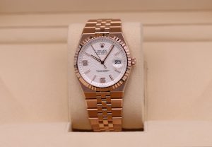 Rolex Land-Dweller 40 Rose Gold White Honeycomb Motif Dial 127335 - 2025