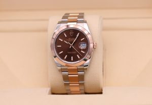 Rolex DateJust 41 Two-Tone Rose Gold Chocolate Stick Dial 126301 - 2025