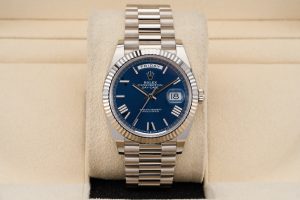 Rolex Day-Date 40 White Gold Blue Roman Dial 228239 - 2023