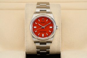 Rolex Oyster Perpetual 36 Coral Red Dial 126000 - 2021