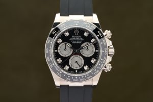 Rolex Daytona White Gold Black Diamond Dial Oysterflex 126519LN - 2024