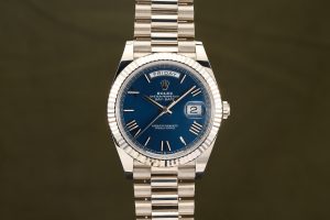 Rolex Day-Date 40 White Gold Blue Roman Dial 228239 - 2023